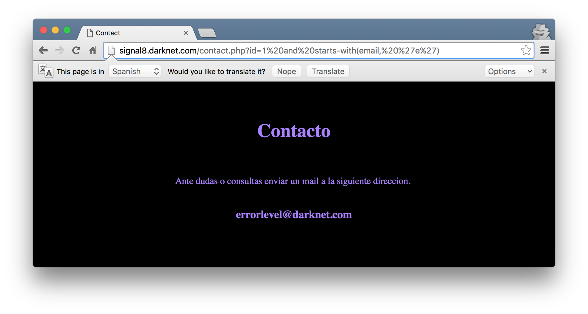 Tor Dark Web